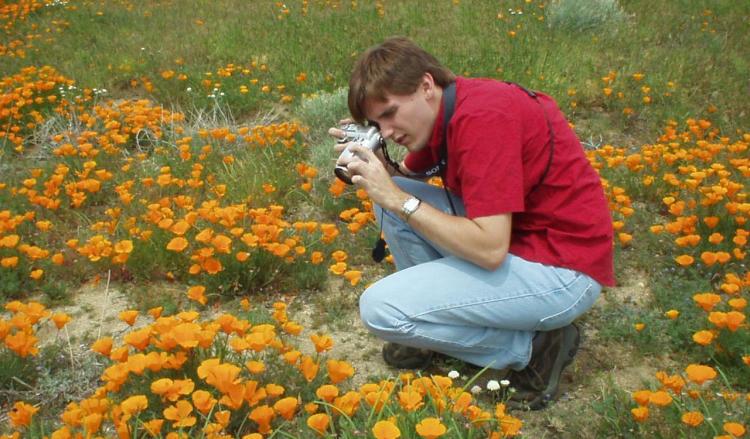 Damian using his BMF camera